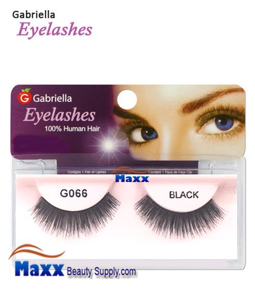 1 Package - Gabriella Eyelashes Strip 100% Human Hair - G066
